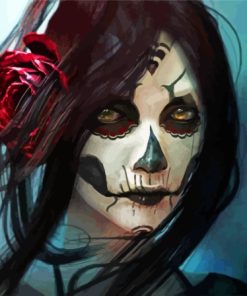 Dark Goth Girl Paint By Numbers