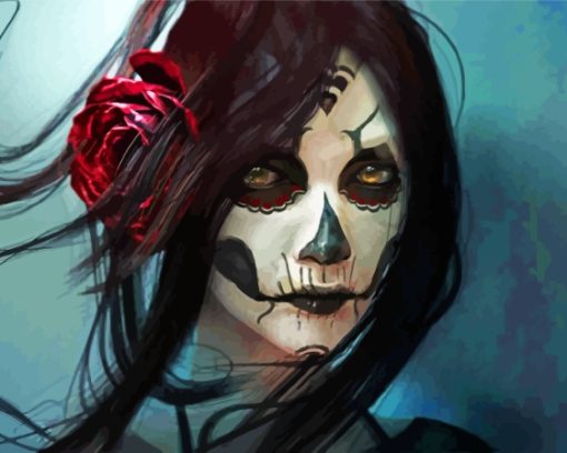 Dark Goth Girl Paint By Numbers