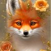 Floral Fox Paint By Numbers
