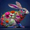 Floral Rabbit Paint By Numbers