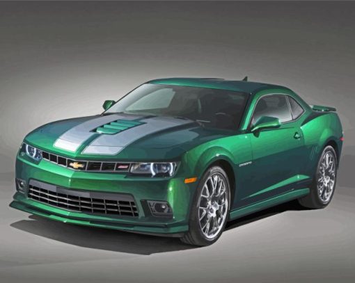 Green 2015 Camaro Paint By Numbers