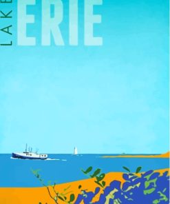 Lake Erie Poster Paint By Numbers