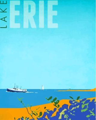 Lake Erie Poster Paint By Numbers