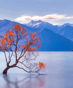 Lake Wanaka Tree New Zealand Paint By Numbers