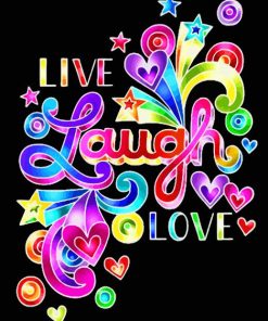 Live Laugh Love Art Paint By Numbers