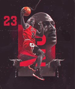 Michael Jordan Poster Paint By Numbers