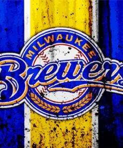 Milwaukee Brewers Logo Paint By Numbers