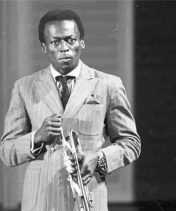 Monochrome Miles Davis Paint By Numbers