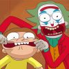 Morty Joker And Rick Paint By Numbers