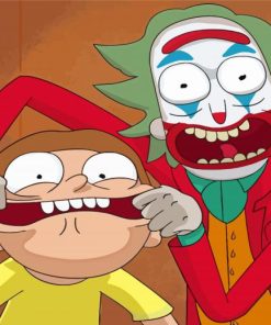 Morty Joker And Rick Paint By Numbers