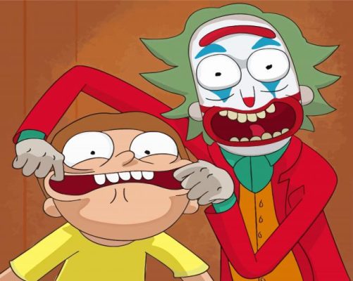 Morty Joker And Rick Paint By Numbers