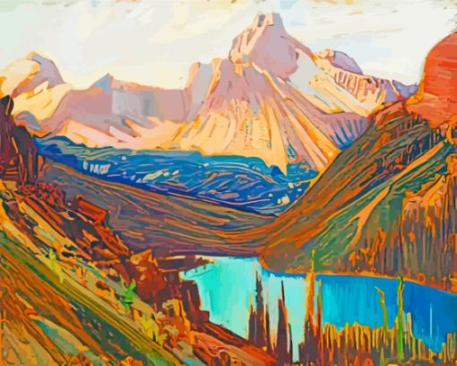 Mountains Landscape JEH Macdonald Paint By Numbers