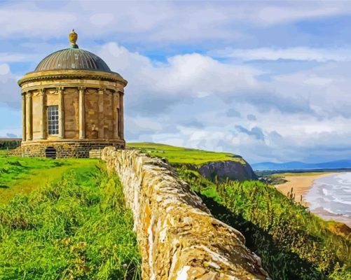 Mussenden Temple Landscape Paint By Numbers