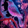 Neon Bird Paint By Numbers