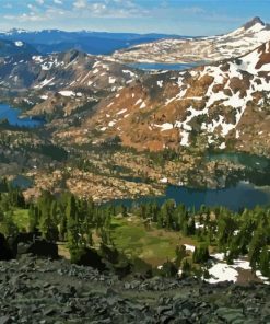 Pacific Crest Trail Nature Scene Paint By Numbers