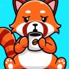 Red Panda Drinking Coffee Paint By Numbers