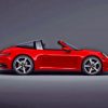 Red Porsche Targa Paint By Numbers