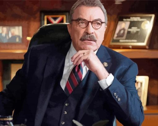 Tom Selleck In Blue Bloods Paint By Numbers