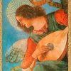 Vintage Angel Playing Mandolin Paint By Numbers