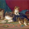 Vintage Cats And Persian Rug Paint By Numbers
