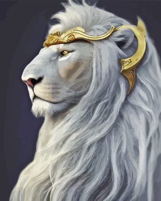 White Lion Prince Paint By Numbers