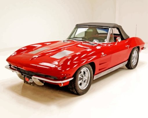 1963 Corvette Chevrolet Paint By Numbers