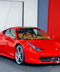 458 Ferrari Car Paint By Numbers