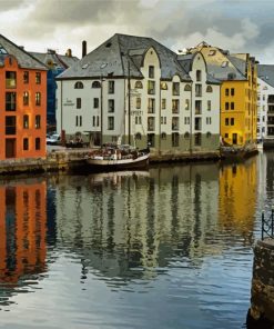 Alesund Norway Buildings Paint By Numbers