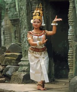 Asia Cambodia Dancer Paint By Numbers