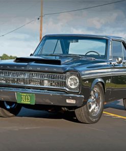 Black Plymouth Belvedere Paint By Numbers