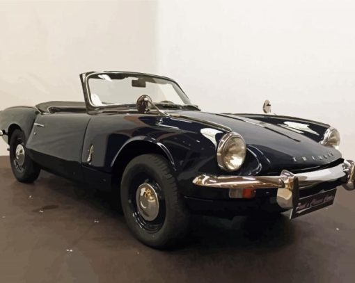 Black Triumph Spitfire Mk3 Car Paint By Numbers