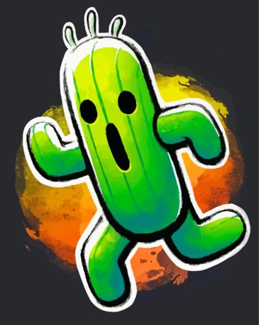 Cactuar Final Fantasy Paint By Numbers