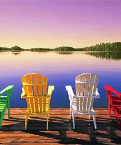 Colorful Chairs Muskoka Paint By Numbers