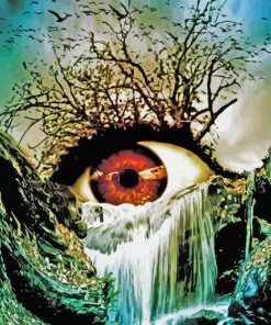 Crying Eye Waterfall Paint By Numbers