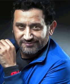 Cyril Hanouna In Blue Paint By Numbers
