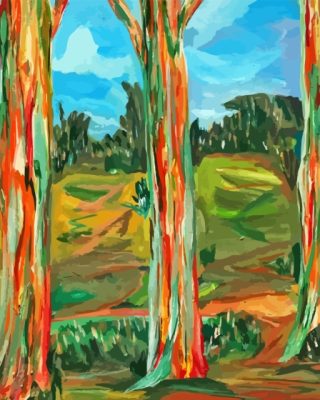 Eucalyptus Trees Art Paint By Numbers