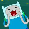 Funny Finn Adventure Time Paint By Numbers