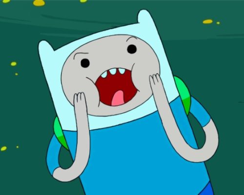 Funny Finn Adventure Time Paint By Numbers