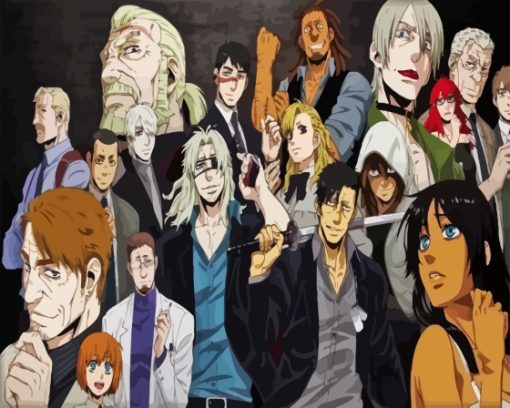 Gangsta Anime Characters Paint By Numbers