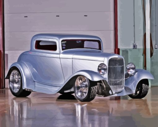 Grey 32 Ford Car Paint By Numbers