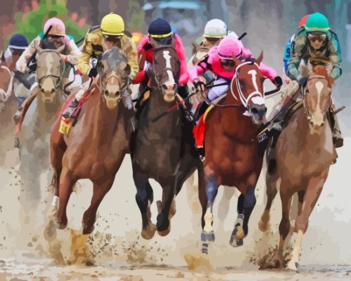 Kentucky Derby Paint By Numbers