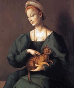 Lady And Cat Paint By Numbers