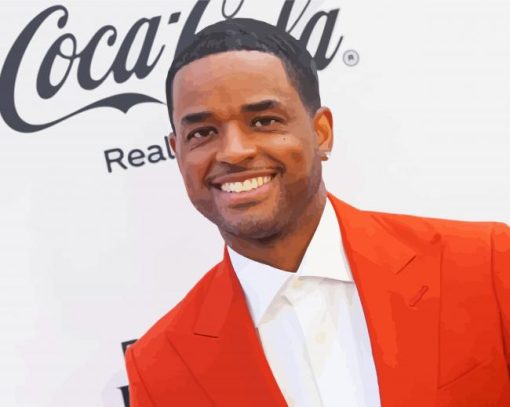 Larenz Tate Smiling Paint By Numbers