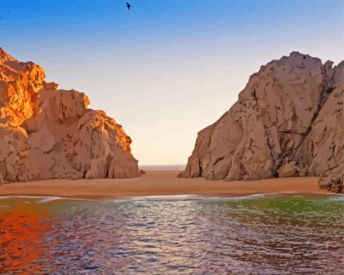 Lovers Beach Los Cabos Paint By Numbers