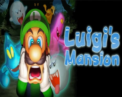 Luigis Mansion Game Poster Paint By Numbers