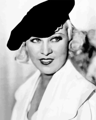 Mae West Beautiful Actress Paint By Numbers