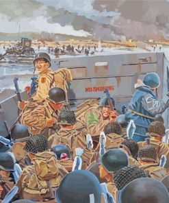 Normandy Omaha Beach Paint By Numbers