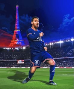 Paris Saint German Messi Player Paint By Numbers