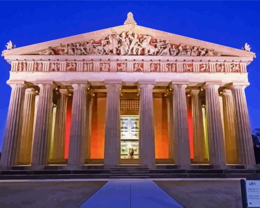 Parthenon Nashville Tennessee Paint By Numbers