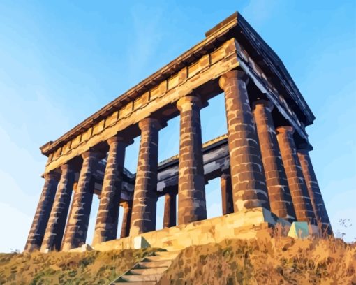 Penshaw Monument Building Paint By Numbers